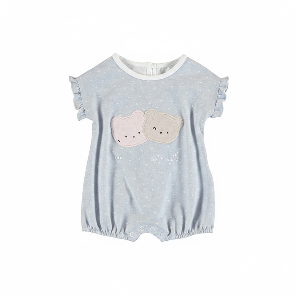 Mayoral Blue and Pink Baby Bodysuit